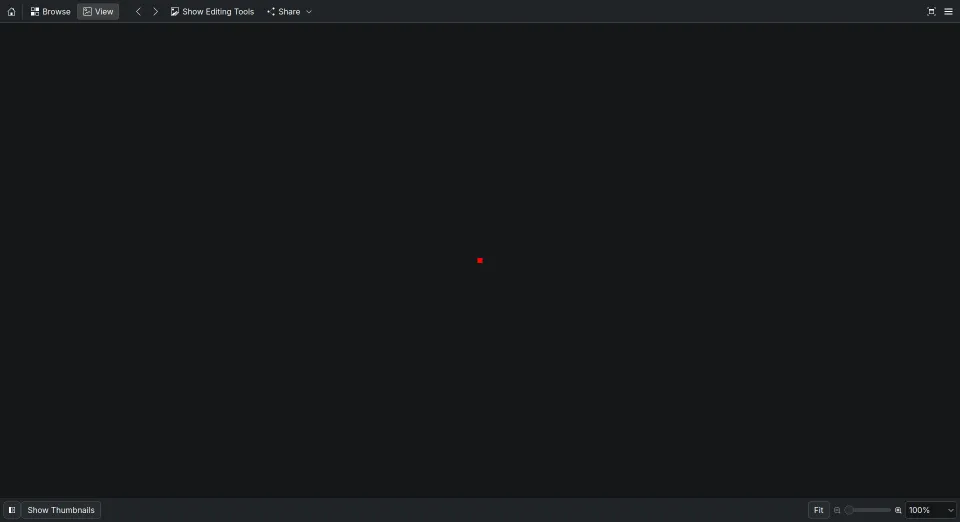 Viewing red_sqauare file using an Image viewer on Fedora